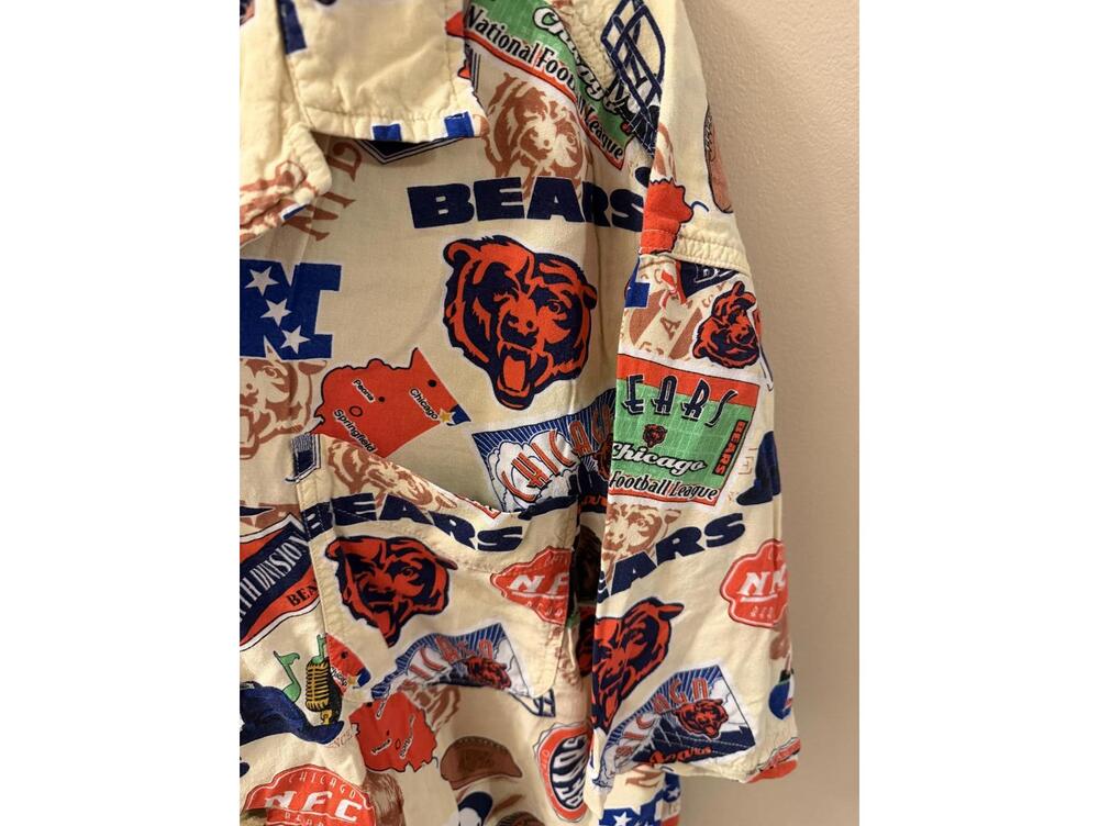 Vintage Chicago Bears NFL Button-Up Shirt Size L - Picture 5 of 5